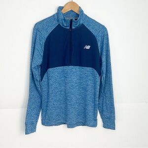 New Balance Men Heat Grid Half Zip Size Medium